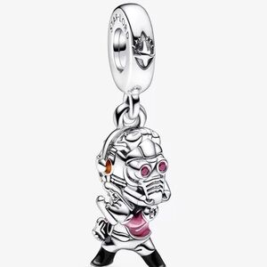 Pandora Silver and Pink Star-Lord Charm